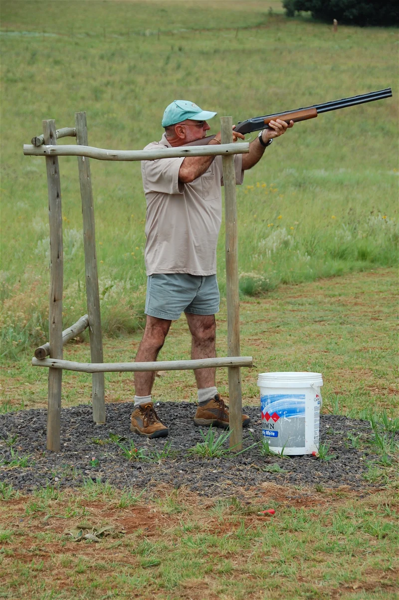 clay pigeon field and stream